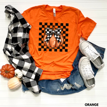 Load image into Gallery viewer, Checkered Pumpkin Tee