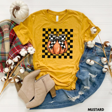 Load image into Gallery viewer, Checkered Pumpkin Tee