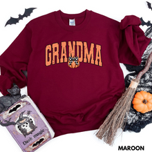 Load image into Gallery viewer, Grandma Pumpkin Varsity Crewneck