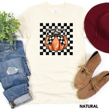 Load image into Gallery viewer, Checkered Pumpkin Tee