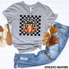 Load image into Gallery viewer, Checkered Pumpkin Tee
