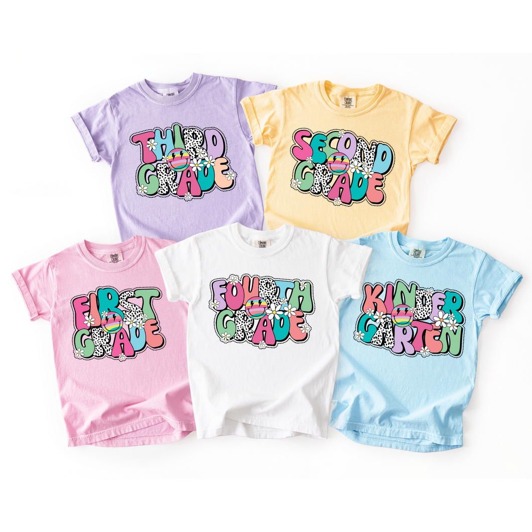 Retro Smiles (PK-5) Tee
