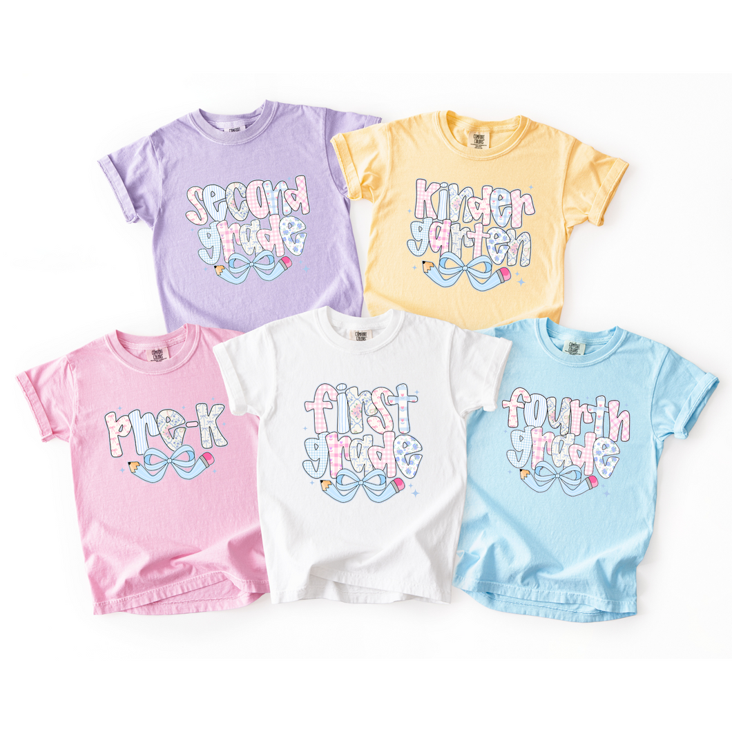 Preppy Back to School (Grade Level) Tee