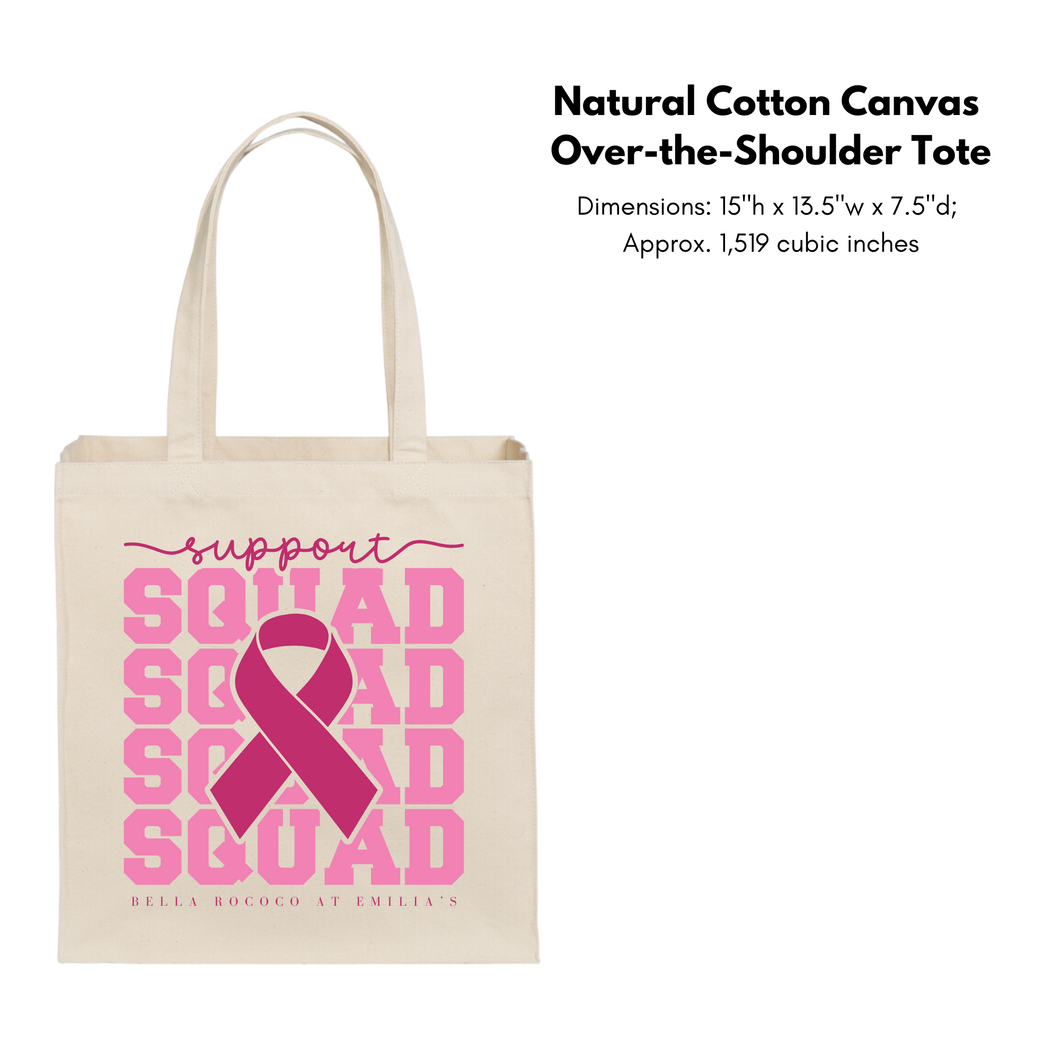 Bella Rococo Canvas Tote (Support Squad)