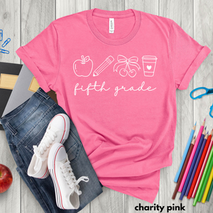 Teacher Grade Level Icon Tee
