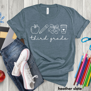 Teacher Grade Level Icon Tee