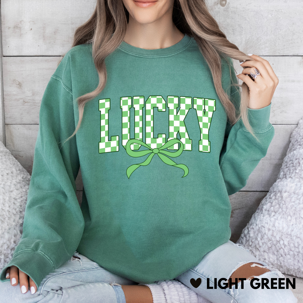 Lucky Checkered Bow