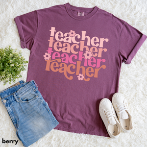 Groovy Teacher Tee 🌸